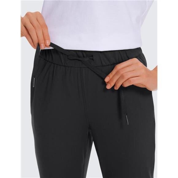Women's 4-Way Stretch Ankle Golf Pants - 7/8 Dress Work Pants with Pockets - Picture 5 of 7